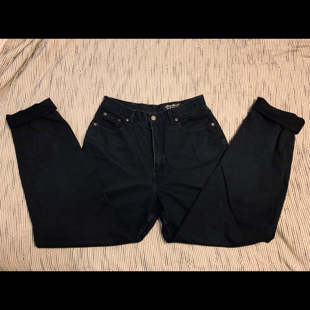 Vintage Eddie Bauer Black Mom Jeans